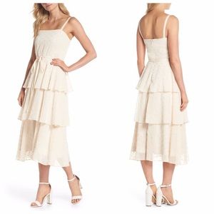 Gal Meets Glam Florence Tiered Chiffon Dress